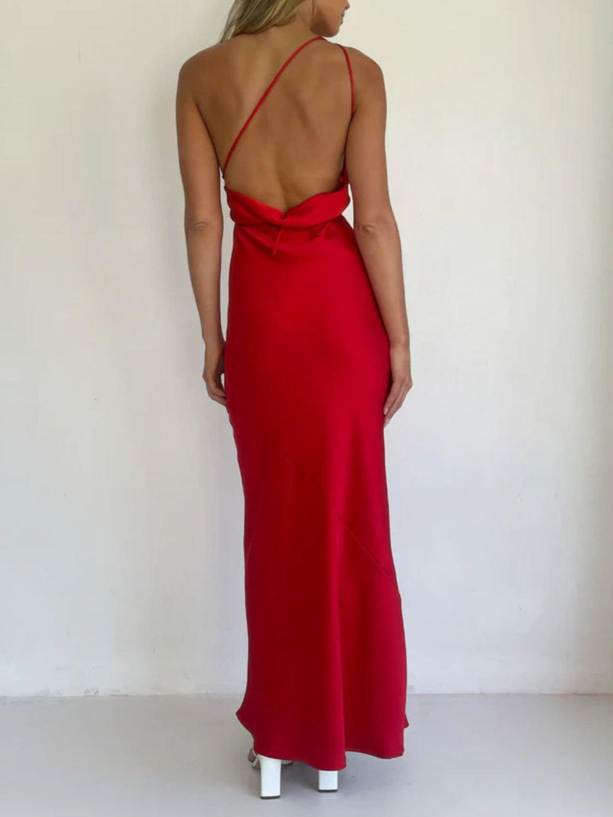 Halter Neck Satin Maxi Dress - alternate view 21