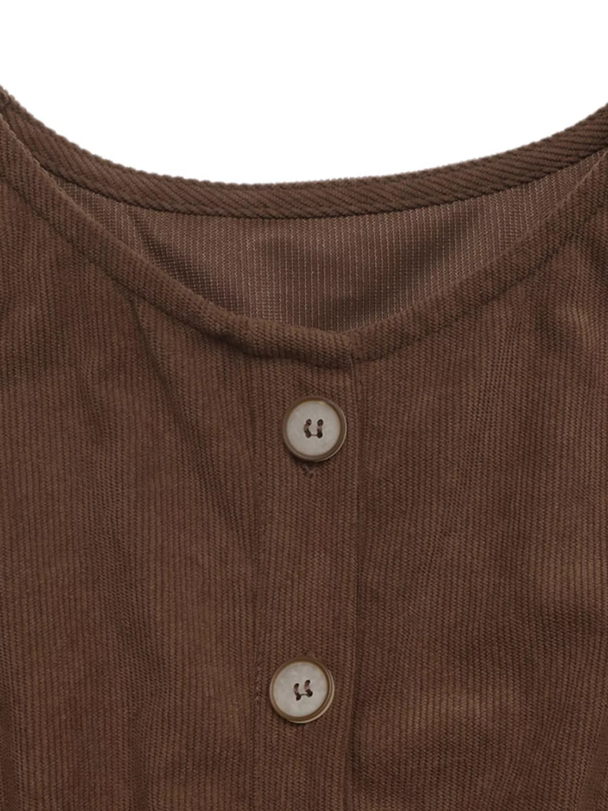 Corduroy Button-Down Maxi Dress - alternate view 6