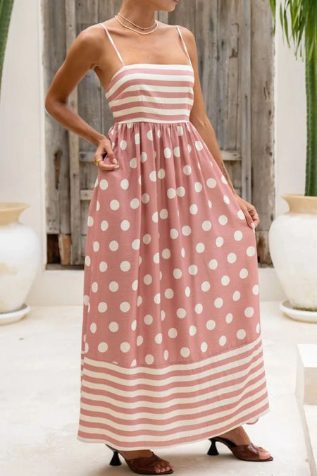 Polka Dot Square Neck Cami Dress - alternate view 11