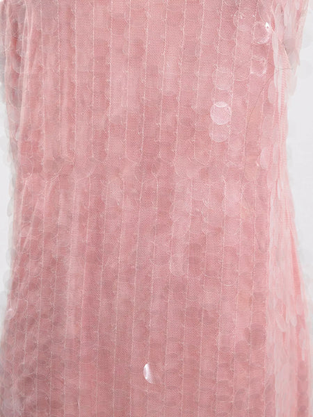 Sequin Halter Neck Sleeveless Mini Dress - alternate view 7