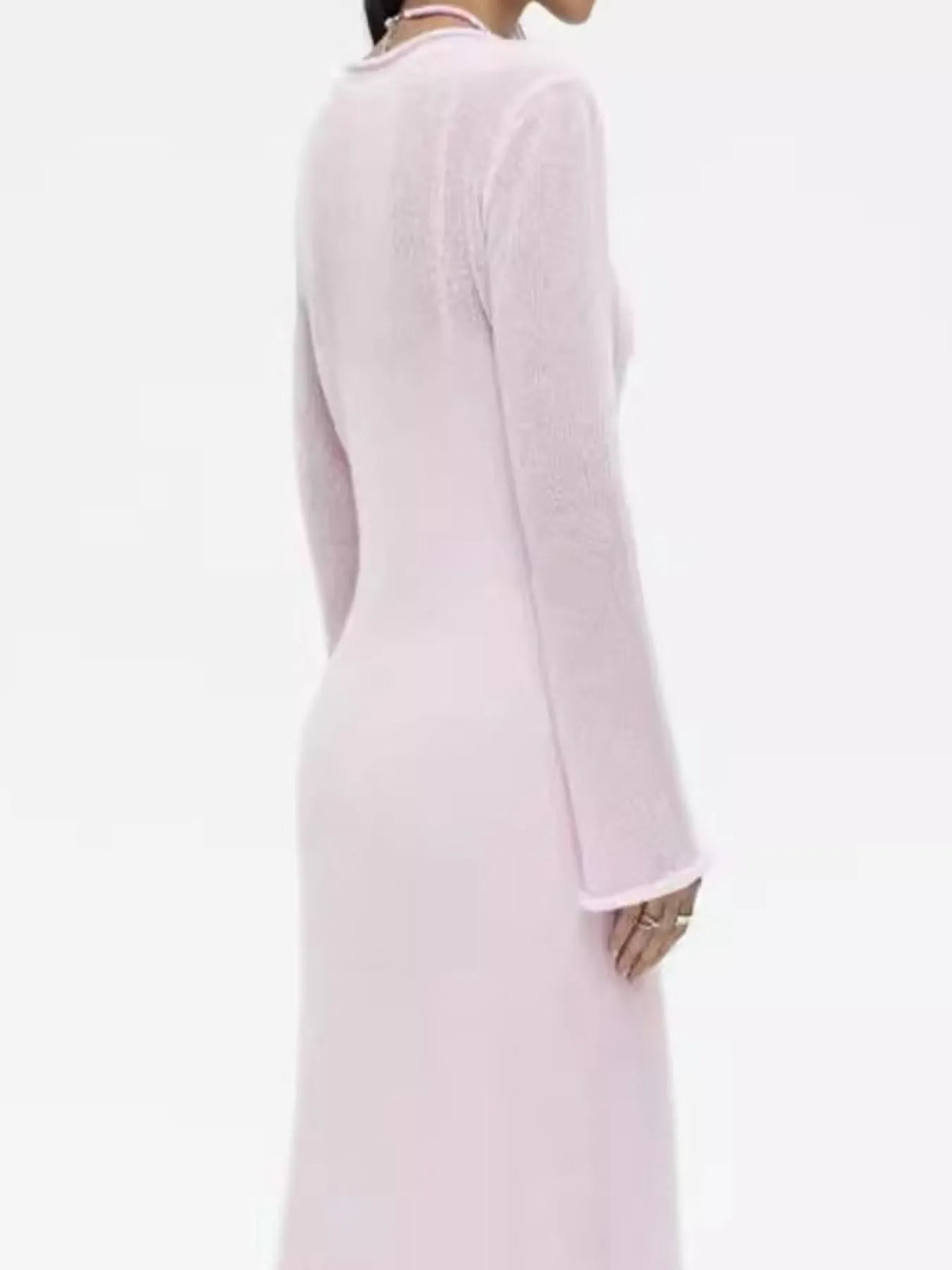 Ribbed Knit Cami Dress and Cover Up Sweater Set - alternate view 2