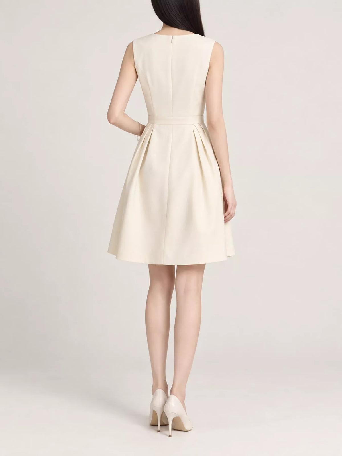 Sleeveless A-Line Midi Dress - alternate view 3