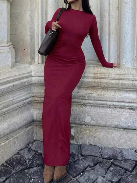 Long-Sleeve Bodycon Maxi Dress - alternate view 2
