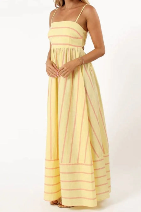 Striped Square Neck Cami Dress - alternate view 20