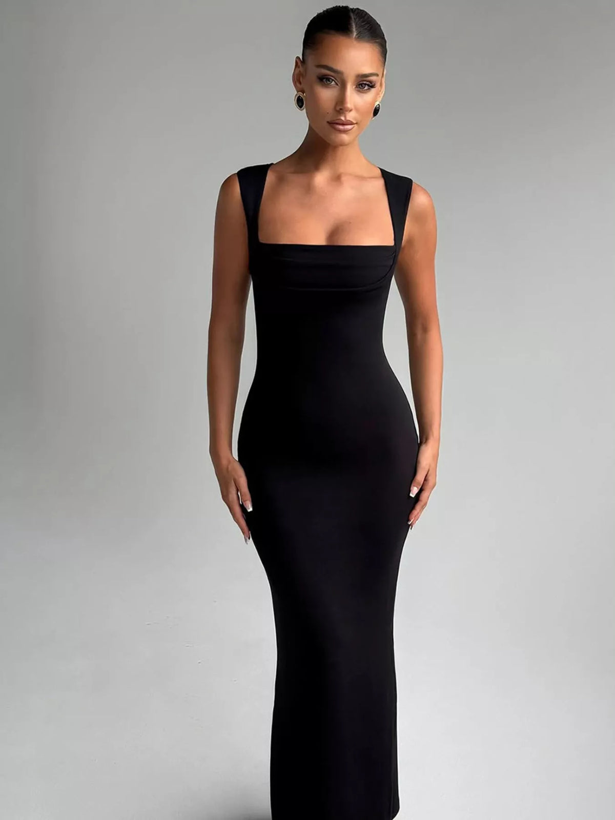 Square Neck Sleeveless Maxi Dress - alternate view 3
