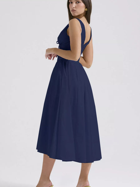 V-Neck Sleeveless Midi Dress - alternate view 19