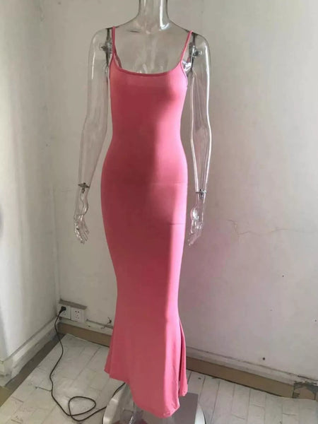 Spaghetti Strap Bodycon Maxi Dress - alternate view 5