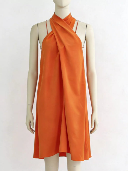 Halter Neck Sleeveless Mini Dress - alternate view 5