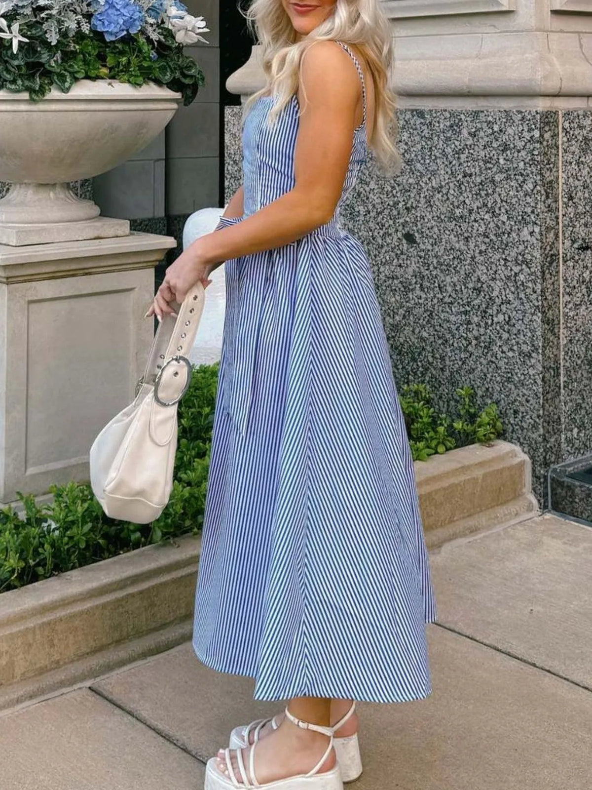 Bow Detail Midi Cami Dress - alternate view 12