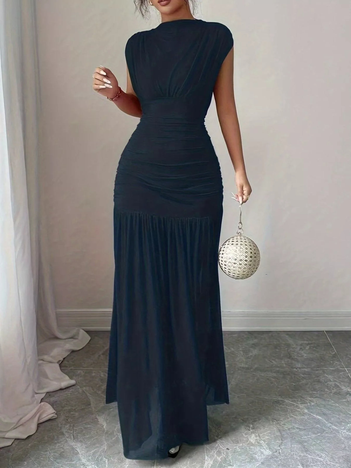 Ruched Bodycon Maxi Dress - alternate view 3