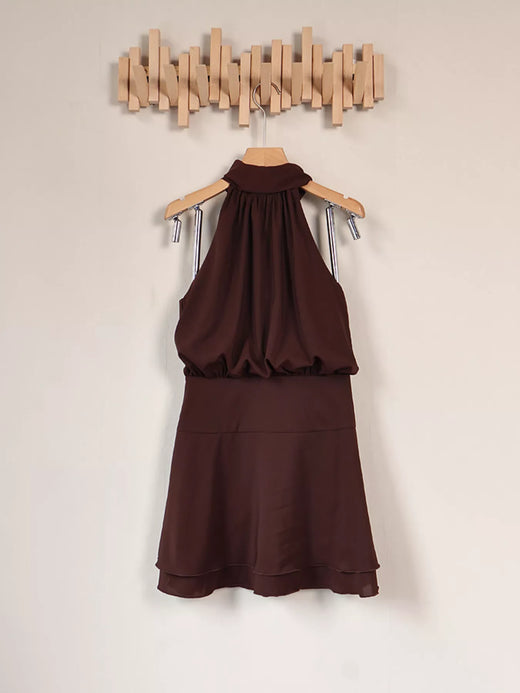 Sleeveless A-Line Mini Dress - alternate view 6