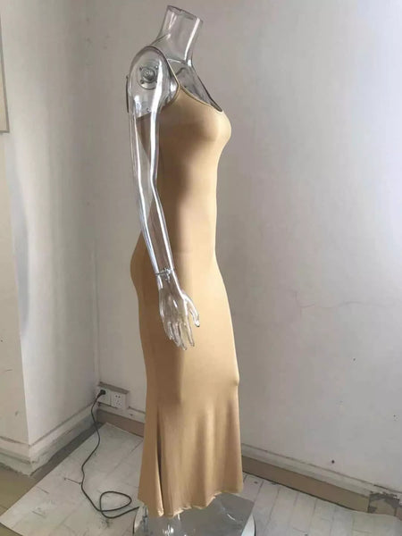 Spaghetti Strap Bodycon Maxi Dress - alternate view 11