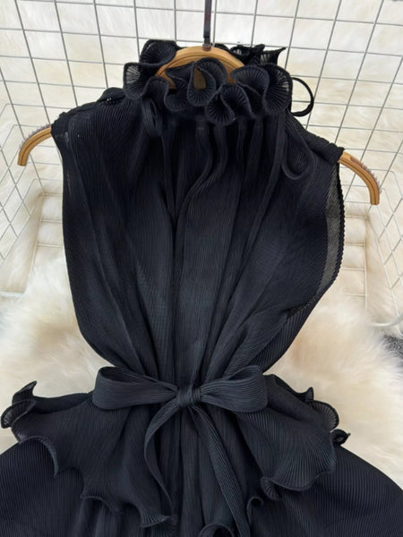 Ruffled Tiered Sleeveless Midi Dress - alternate view 17