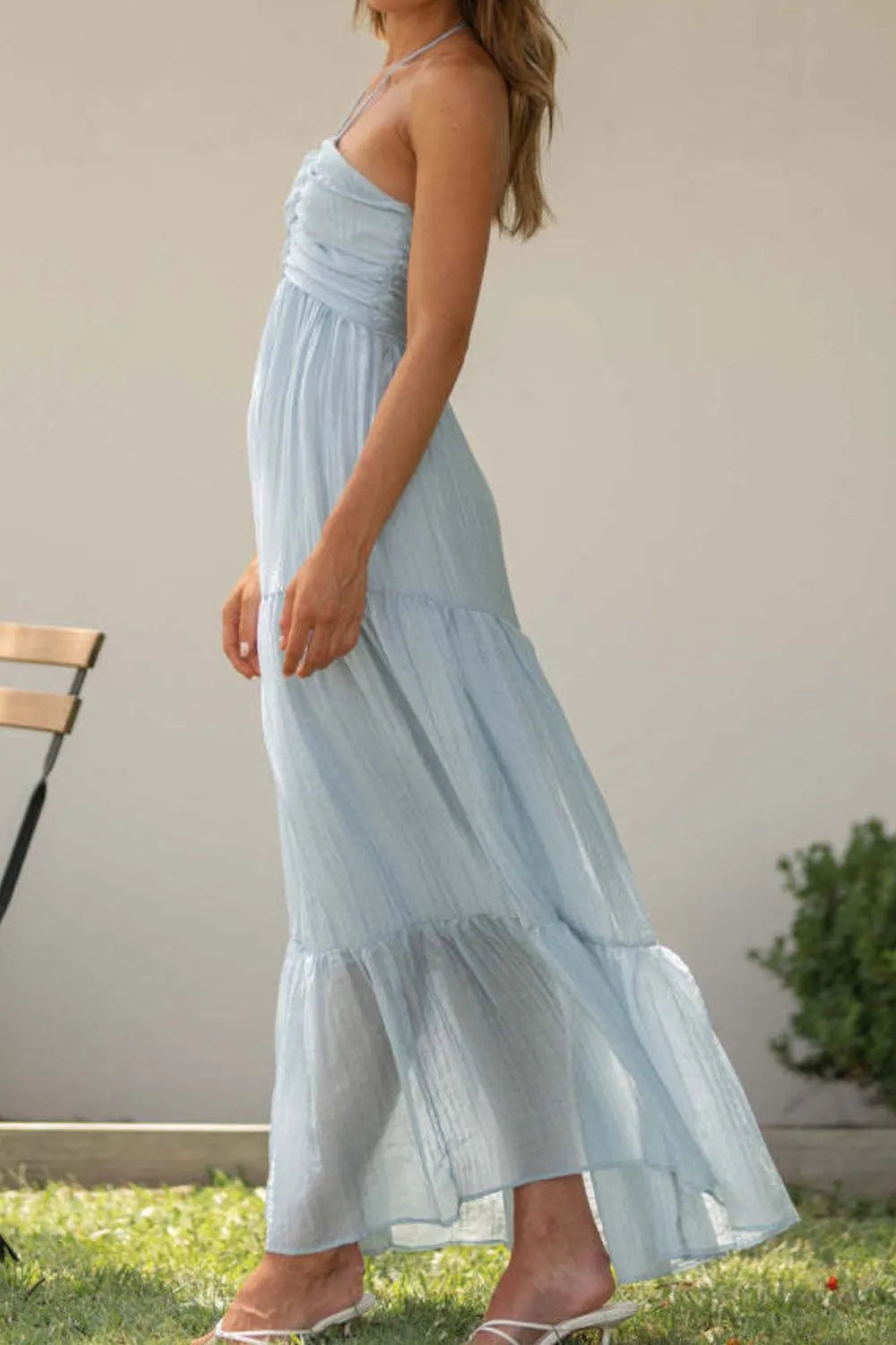 Tiered Halter Neck Cami Dress - alternate view 8