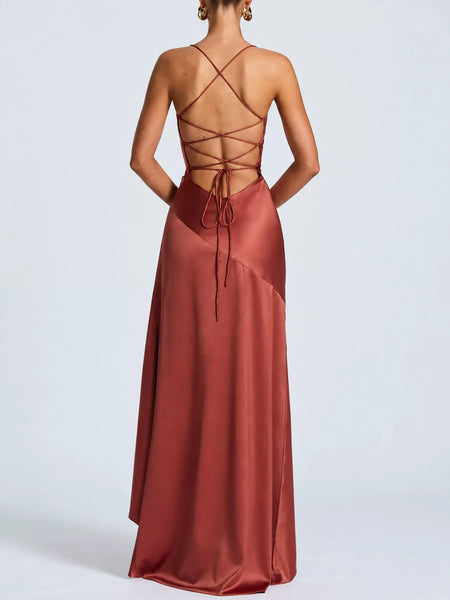 High-Low Ruffle Hem Evening Dress - alternate view 30
