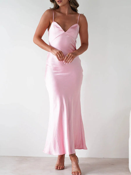 Satin Backless Cami Dress - alternate view 18