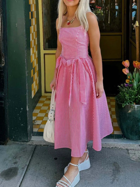 Bow Detail Midi Cami Dress - alternate view 7