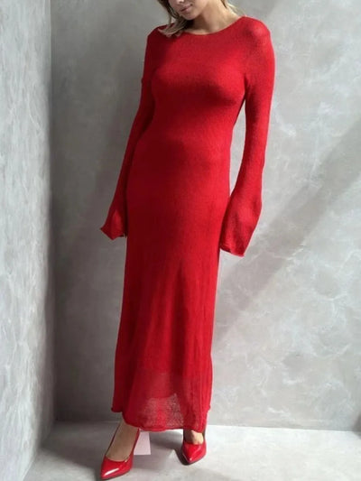 Ribbed Knit Cami Dress and Cover Up Sweater Set - alternate view 9