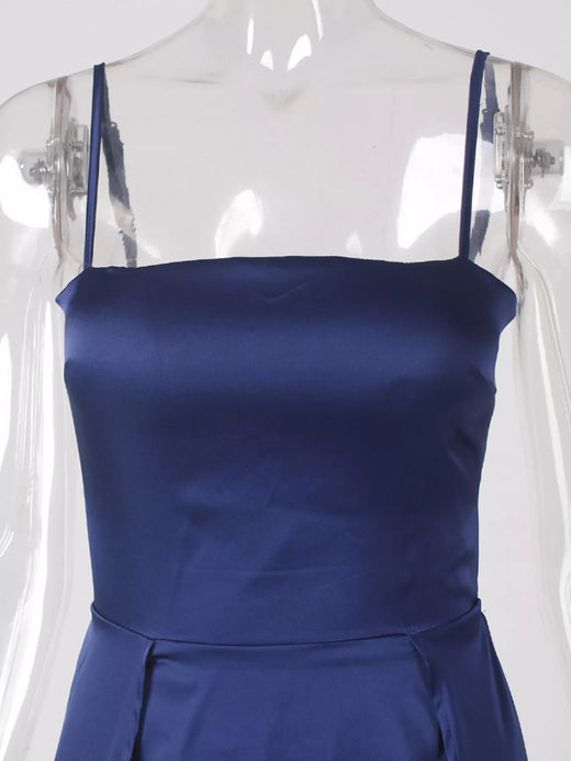 Spaghetti Strap High-Slit Maxi Dress - alternate view 4