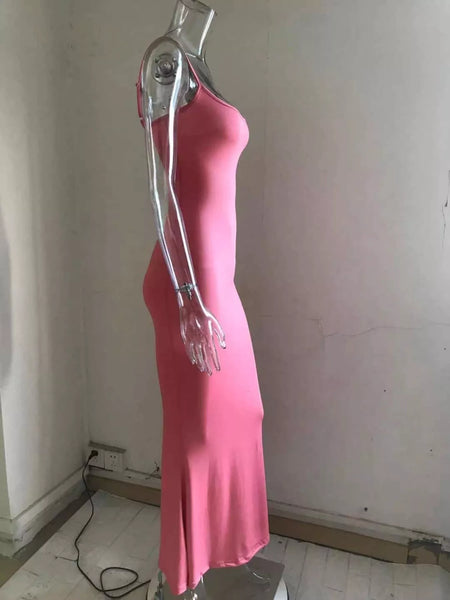 Spaghetti Strap Bodycon Maxi Dress - alternate view 7