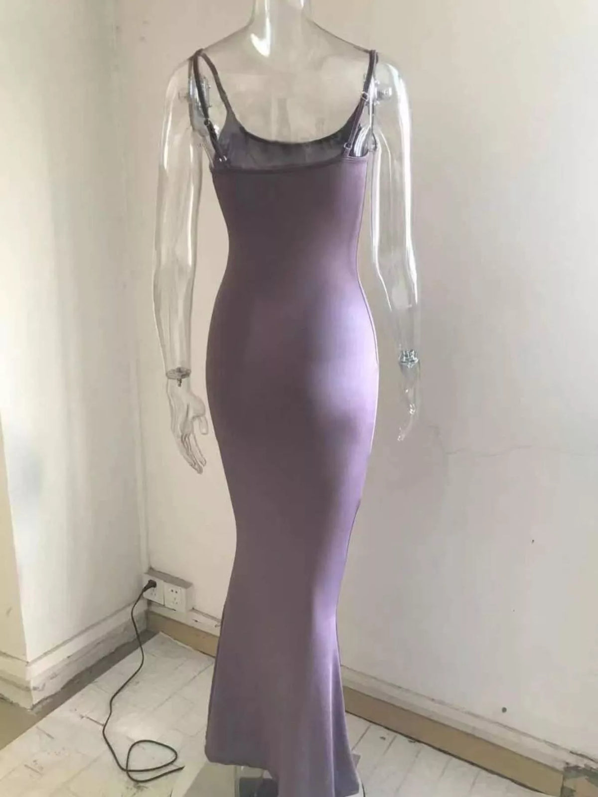 Spaghetti Strap Bodycon Maxi Dress - alternate view 14