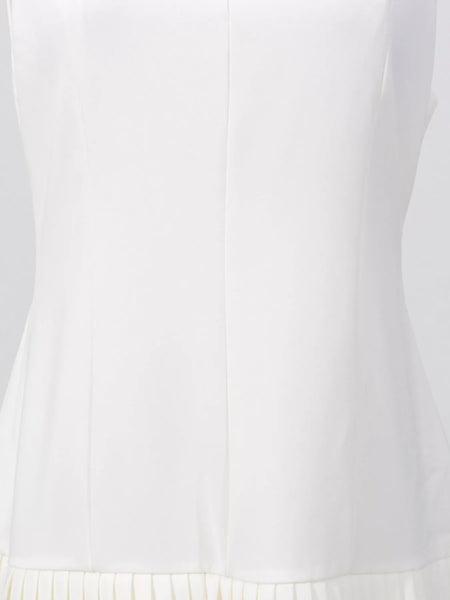Square Neck Pleated Mini Dress - alternate view 9