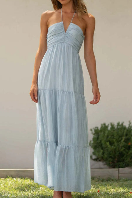 Tiered Halter Neck Cami Dress - alternate view 10