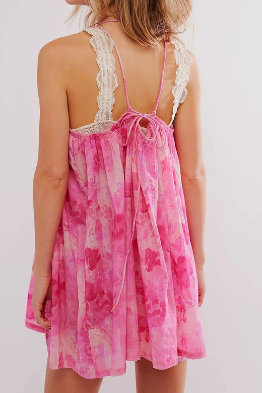 Printed Sleeveless Summer Mini Dress - alternate view 3
