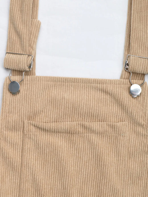 Corduroy Overall Dress with Pocket - alternate view 6