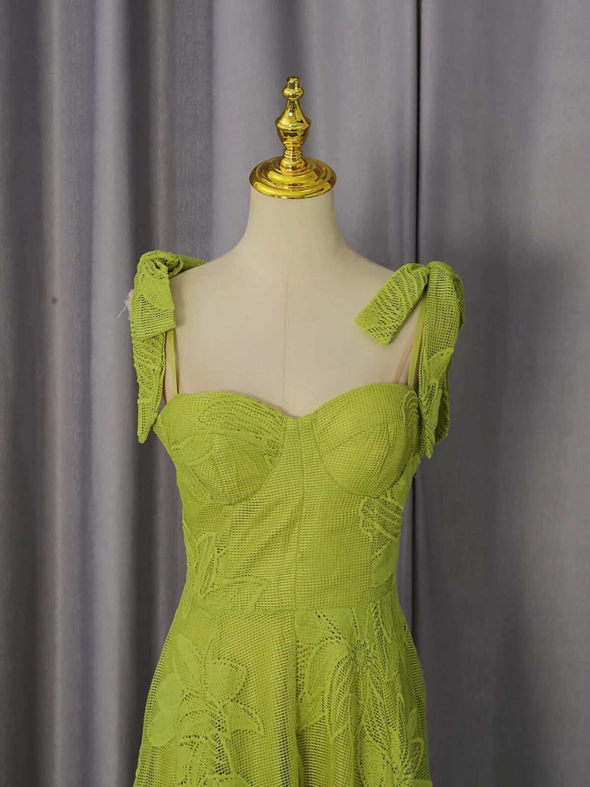 Sweetheart Neck Tie-Strap Dress - alternate view 5