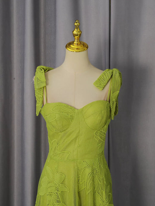 Sweetheart Neck Tie-Strap Dress - alternate view 5