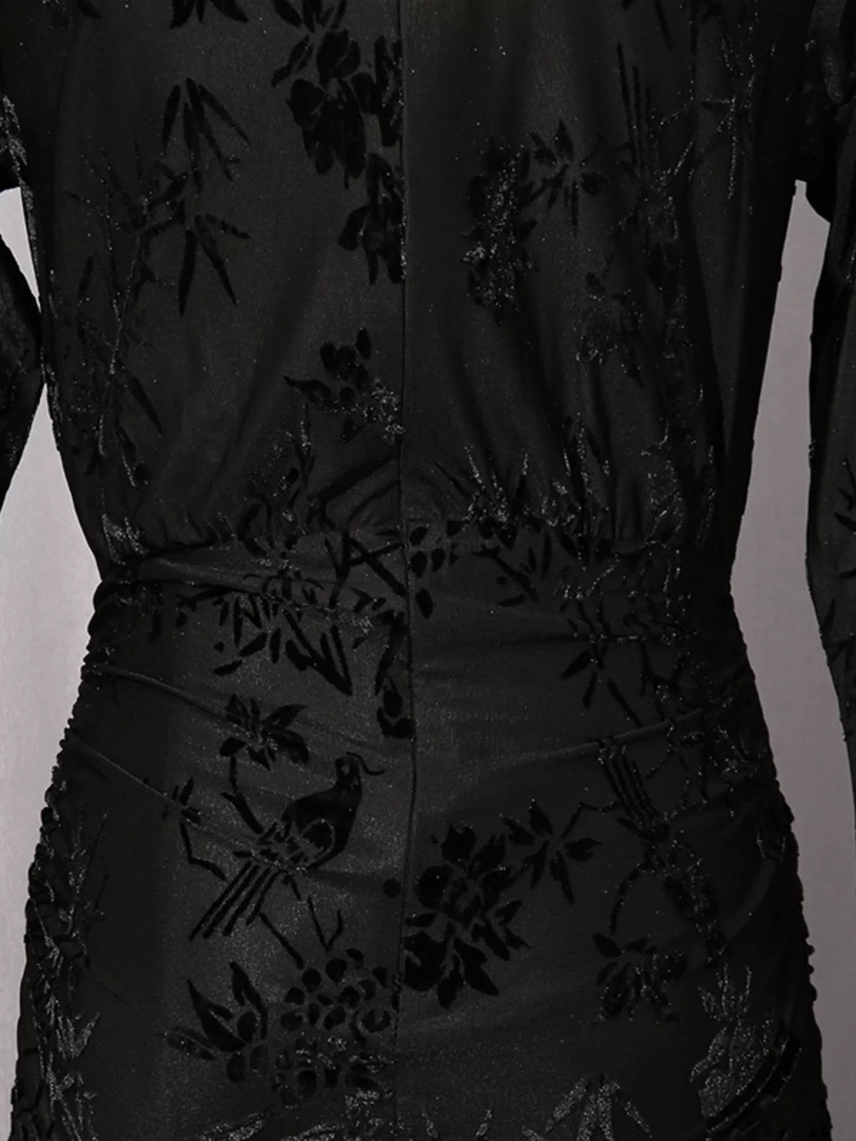 Ruched Long Sleeve Mini Dress - alternate view 15