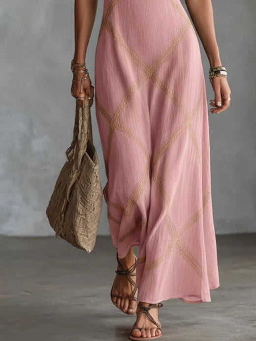 Full Size Square Neck Maxi Dress Plus Size - alternate view 6