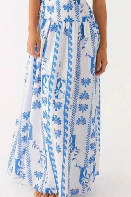 Strapless Ruched Maxi Dress - alternate view 9