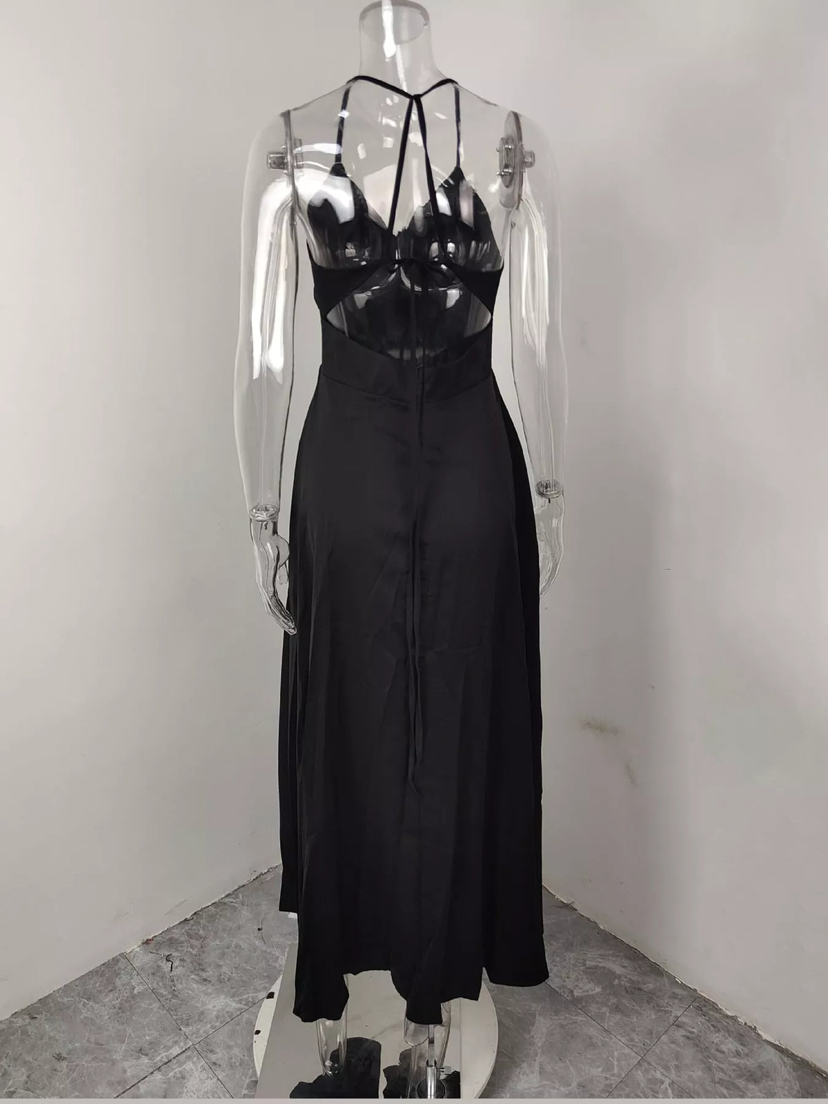 Full Size Sleeveless High-Slit Flowy Maxi Dress Plus Size - alternate view 10