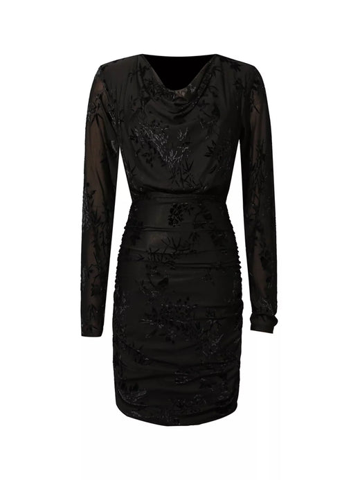 Ruched Long Sleeve Mini Dress - alternate view 5