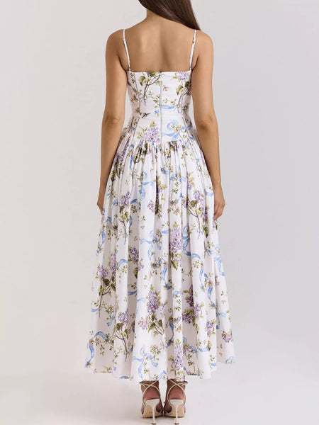 Floral Spaghetti Straps Midi Dress - alternate view 33