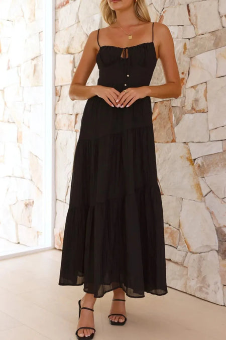Ruched Smocked Back Cami Dress - alternate view 9