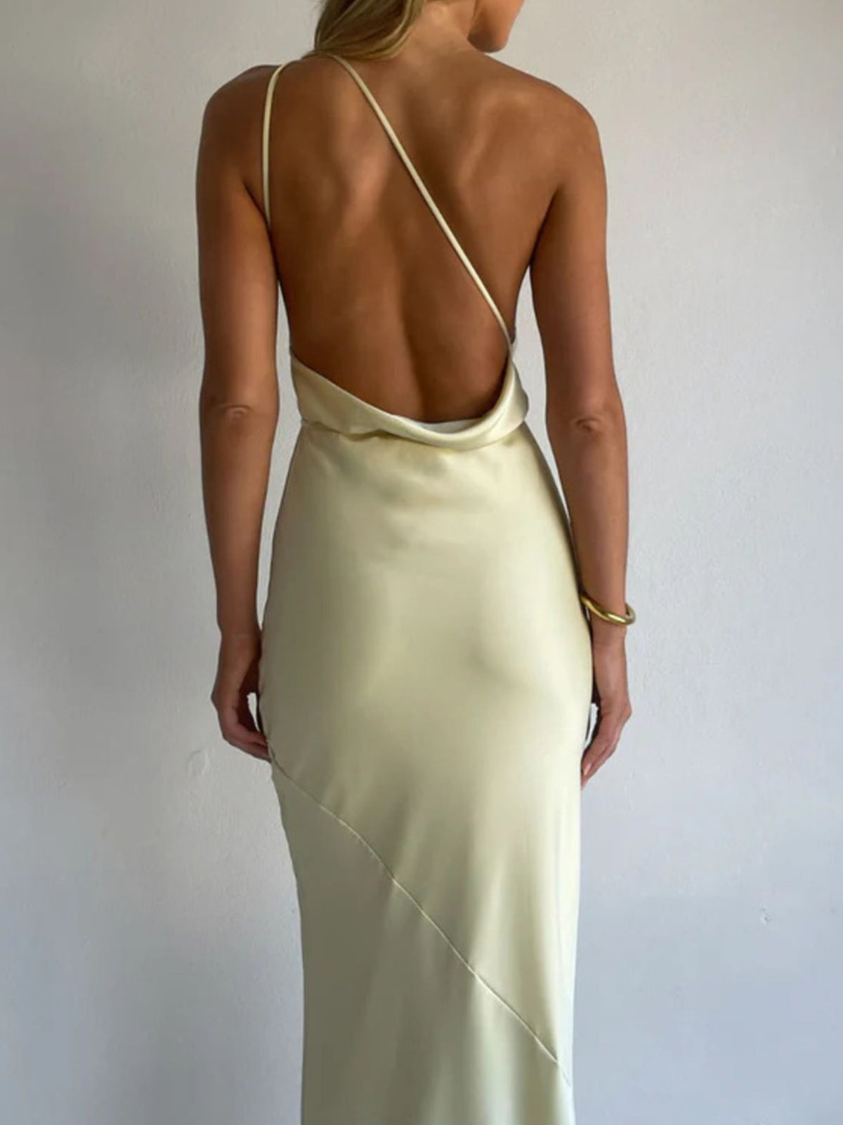 Halter Neck Satin Maxi Dress - alternate view 27