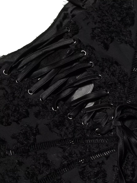 Lace Spaghetti Strap Maxi Dress - alternate view 8