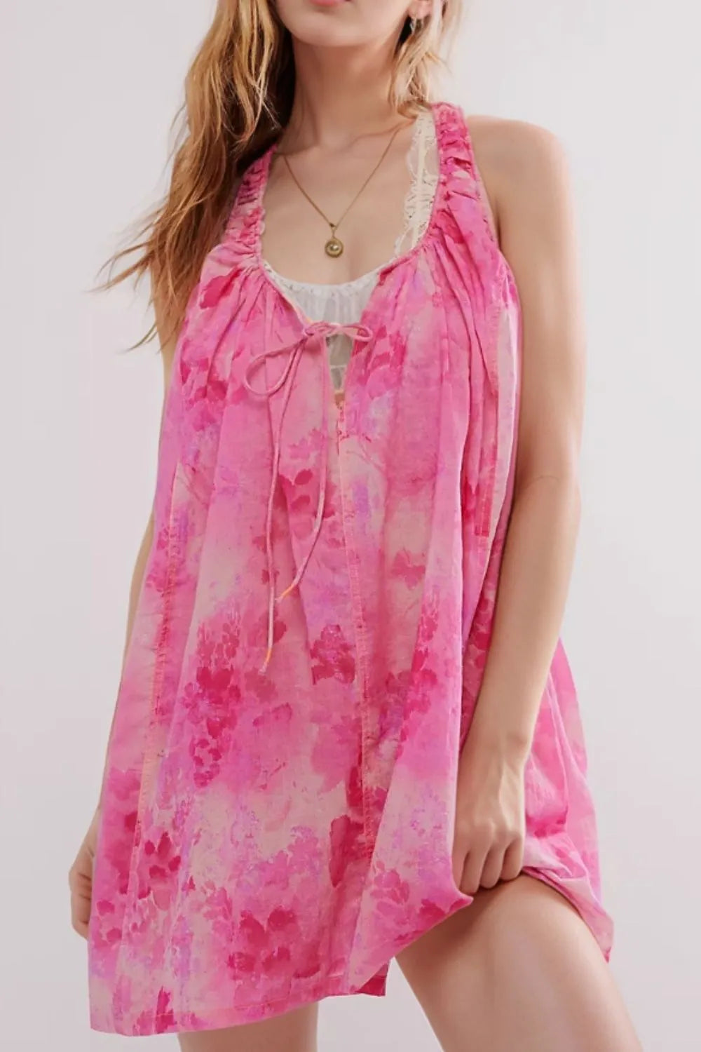 Printed Sleeveless Summer Mini Dress - alternate view 2