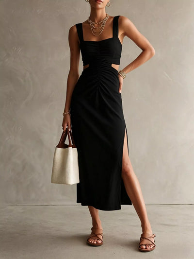 Ruched Cut-Out Midi Dress - alternate view 7