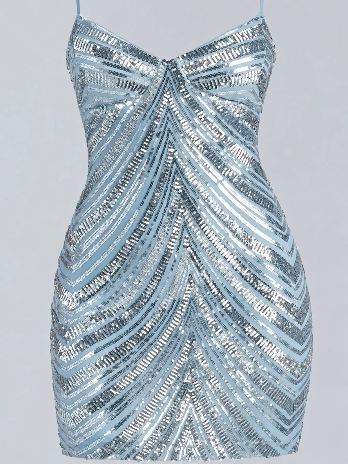 Sequin Embellished Bodycon Sleeveless Mini Dress - alternate view 5