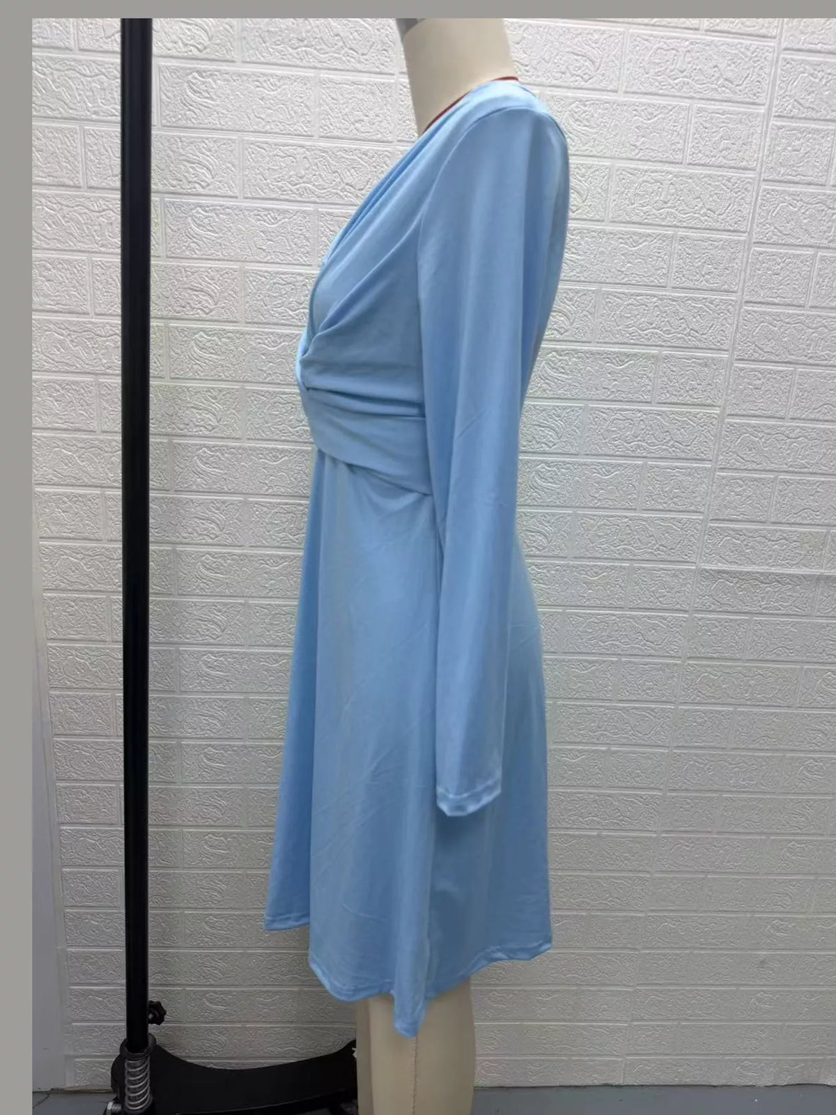 Full Size Ruched Front Midi Dress Plus Size - alternate view 28