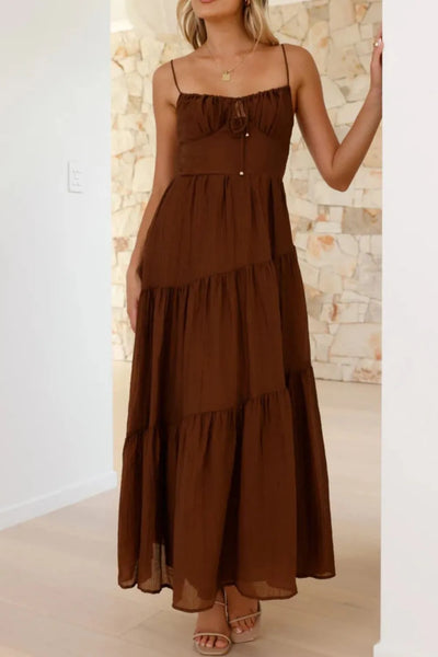 Ruched Smocked Back Cami Dress - alternate view 20