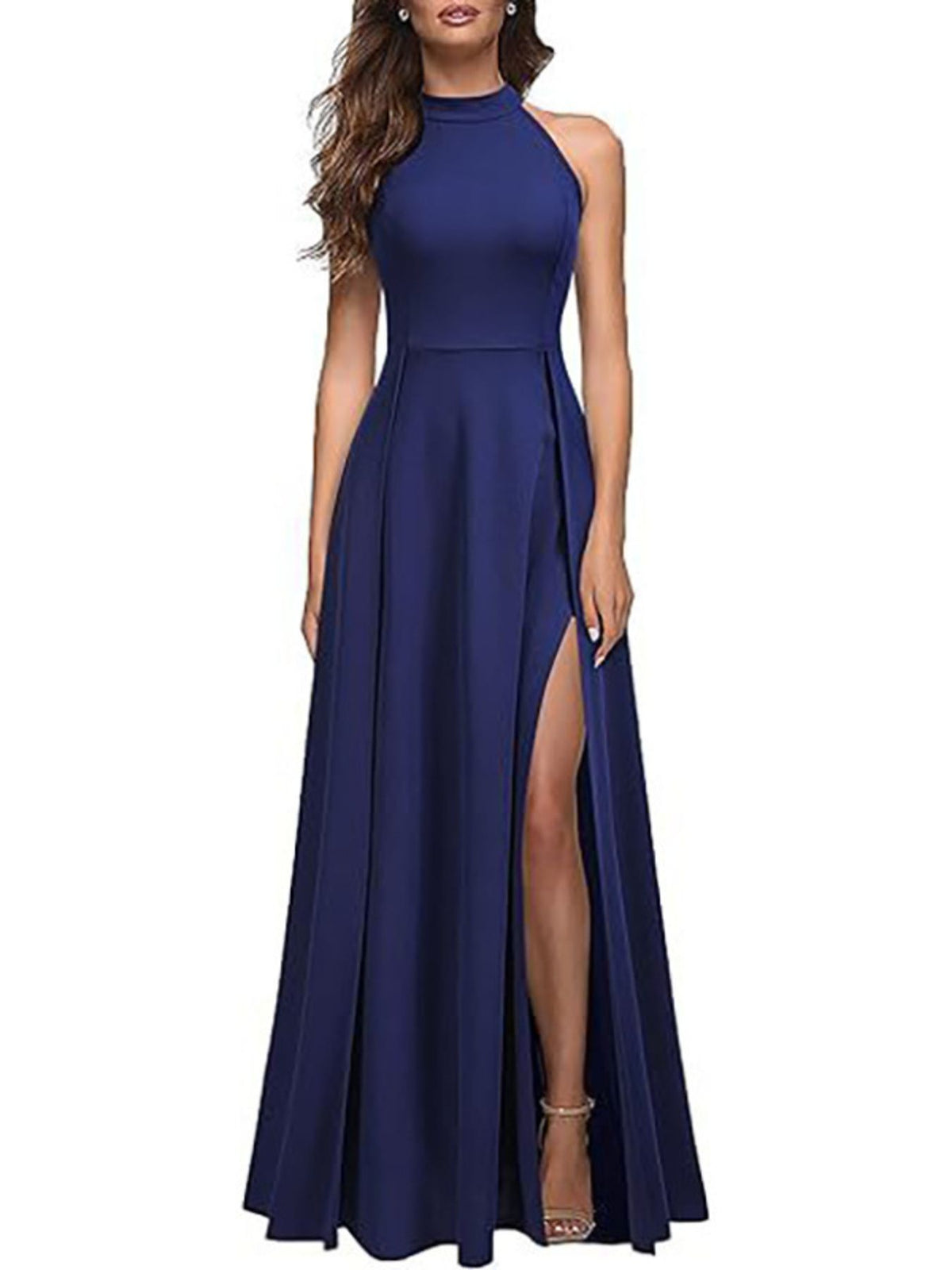 Sleeveless Slit Maxi Dress - alternate view 6