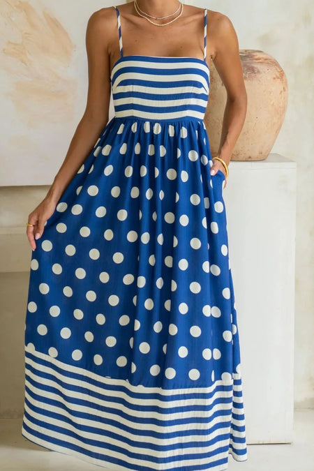 Polka Dot Square Neck Cami Dress - alternate view 14