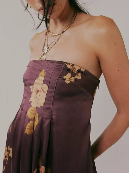 Floral Print Sleeveless Maxi Dress - alternate view 18