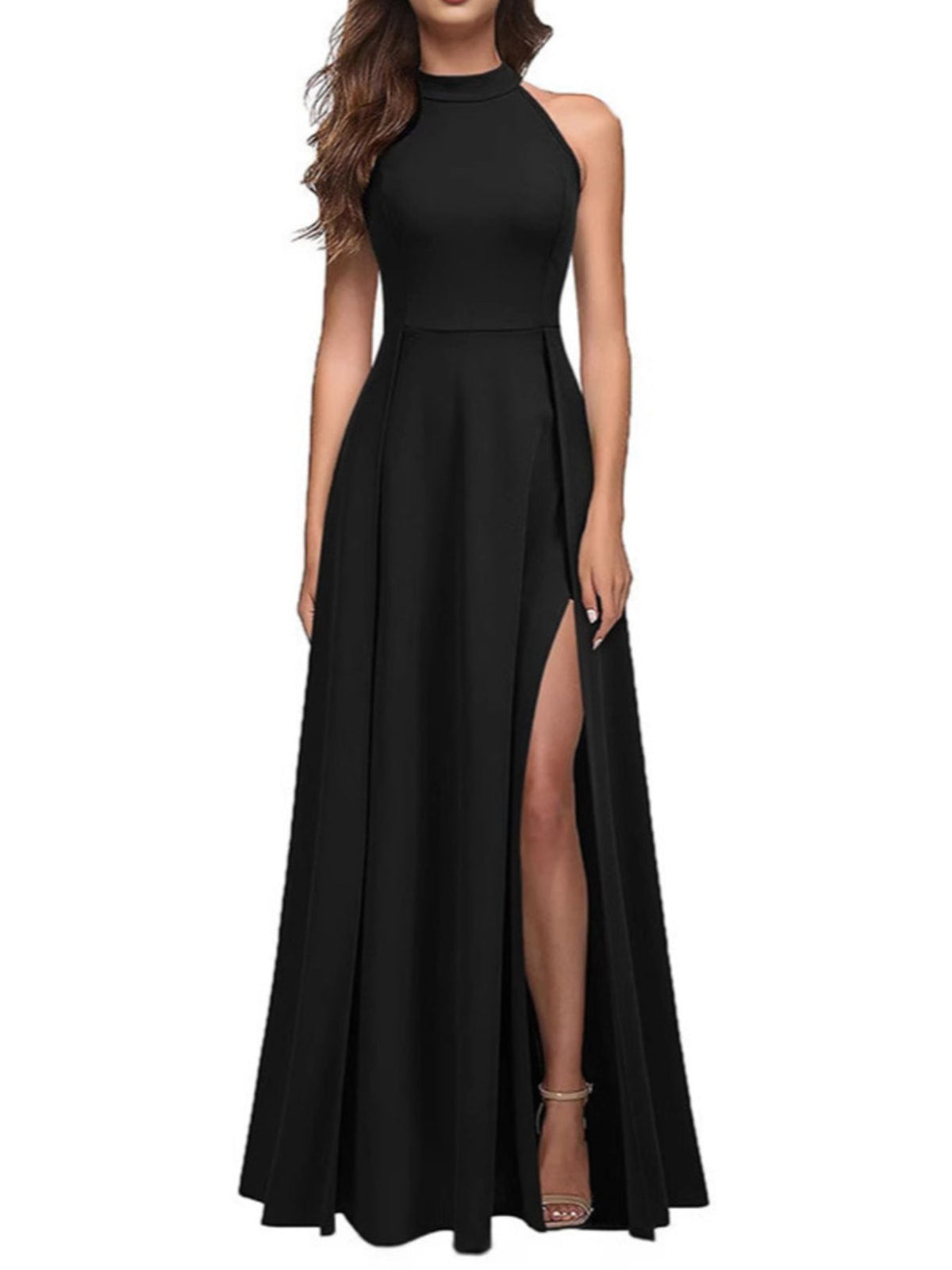 Sleeveless Slit Maxi Dress - alternate view 2