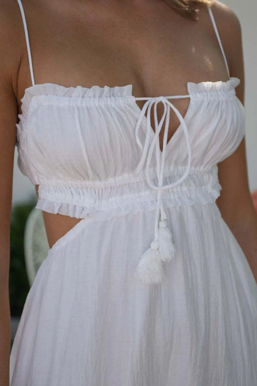Cutout Square Neck Midi Cami Dress - alternate view 3